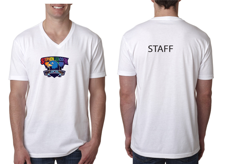 STEPHEN LEACOCK STAFFWEAR - BELONGING - NEXT LEVEL V NECK T SHIRT - MENS