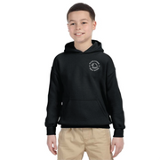 HILSON AVENUE SPIRITWEAR - LEFT CHEST LOGO - GILDAN COTTON HOODIE - YOUTH
