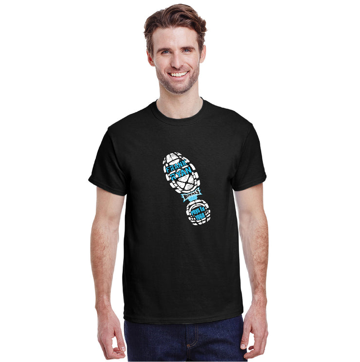 FRANK RYAN PHYS.ED - FOOTPRINT - GILDAN COTTON TEE - ADULT