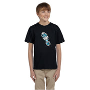 FRANK RYAN PHYS.ED - FOOTPRINT - GILDAN COTTON TEE - YOUTH