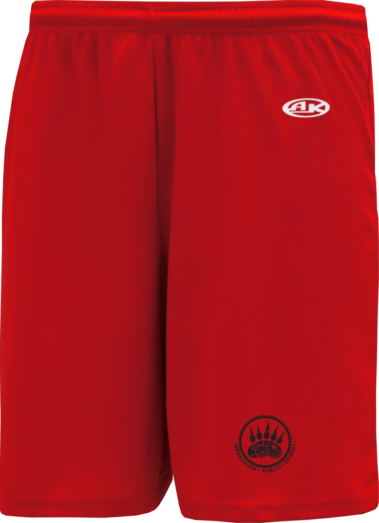 BROADVIEW SPIRITWEAR - PAW PRINT - ATHLETICKNIT FIELD LACROSSE SHORTS - YOUTH