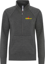 CASTLEFRANK STAFFWEAR - ATC ESACTIVE VINTAGE 1/2 ZIP SWEATSHIRT - LADIES