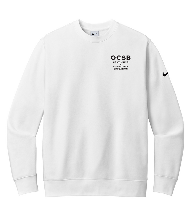 OCSB ESL DEPARTMENT - SCHOOL BOARD LOGO - NIKE CLUB FLEESE PULLOVER HOODIE - ADULT
