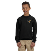 ST. LEONARD SPIRITWEAR - LEFT CHEST EMBROIDERED LOGO - GILDAN HEAVY COTTON CREW SWEATSHIRT - YOUTH