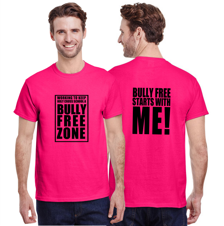 HOLY CROSS ANTI BULLYING - GILDAN COTTON TEE - ADULT