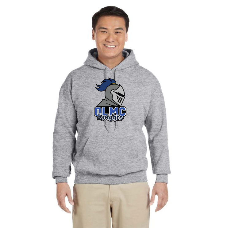 OLMC SPIRITWEAR - OLMC KNIGHTS - GILDAN COTTON HOODIE - ADULT