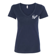 NAVAN GRADS HOCKEY - LEFT CHEST NAVAN PRINT - NEXT LEVEL V NECK TEE - LADIES