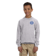 NAVAN GRADS HOCKEY - LEFT CHEST CIRCLE EMBROIDERY - GILDAN HEAVY BLEND FLEECE CREWNECK - YOUTH