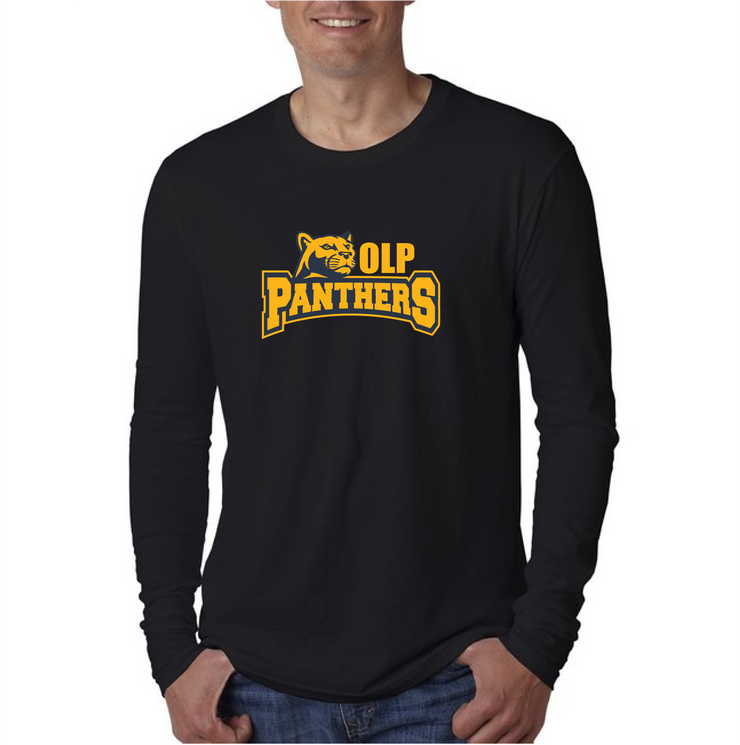 OLP STAFFWEAR - PANTHERS PRINT - NEXT LEVEL COTTON LONGSLEEVE - ADULT