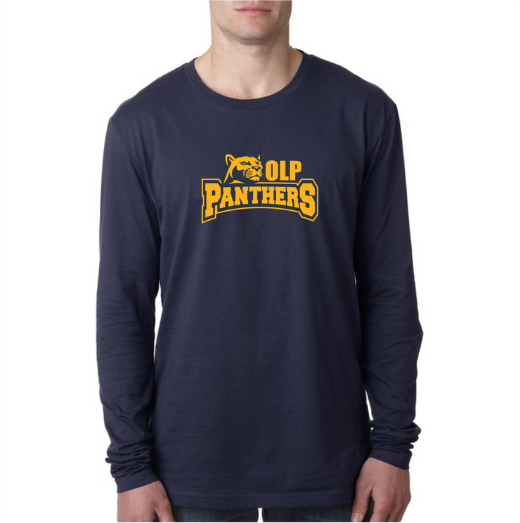 OLP STAFFWEAR - PANTHERS PRINT - NEXT LEVEL COTTON LONGSLEEVE - ADULT