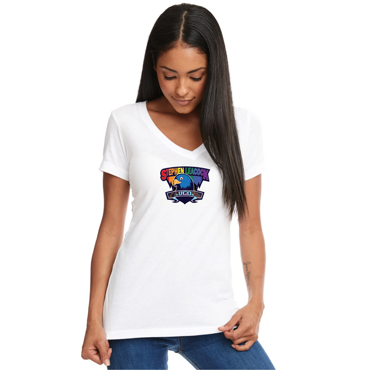 STEPHEN LEACOCK STAFFWEAR - BELONGING - NEXT LEVEL V NECK T SHIRT - LADIES