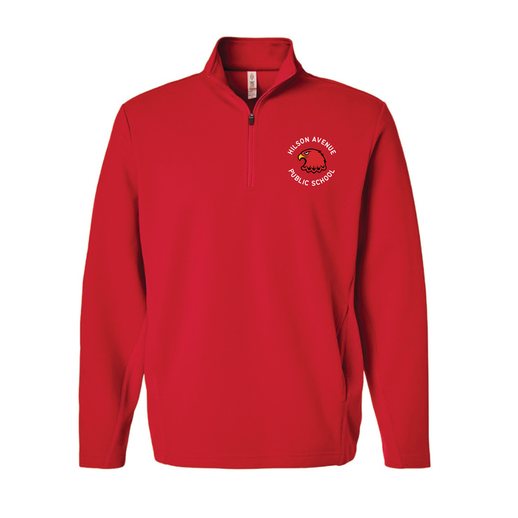 HILSON AVENUE SPIRITWEAR - LEFT CHEST EMBROIDERY - SQUAD CADET QUARTER ZIP - ADULT