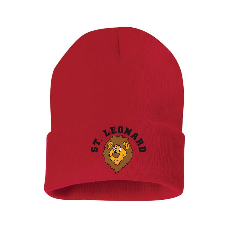 ST. LEONARD SPIRITWEAR -  EMBROIDERED LOGO CUFFED BEANIE TOQUE