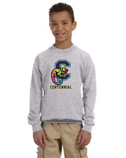 CENTENNIAL PUBLIC SCHOOL SPIRITWEAR - GILDAN COTTON FLEECE CREWNECK - YOUTH