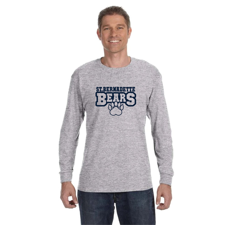 ST. BERNADETTE SPIRITWEAR - BEARS PRINT - GILDAN LONG SLEEVE - ADULT