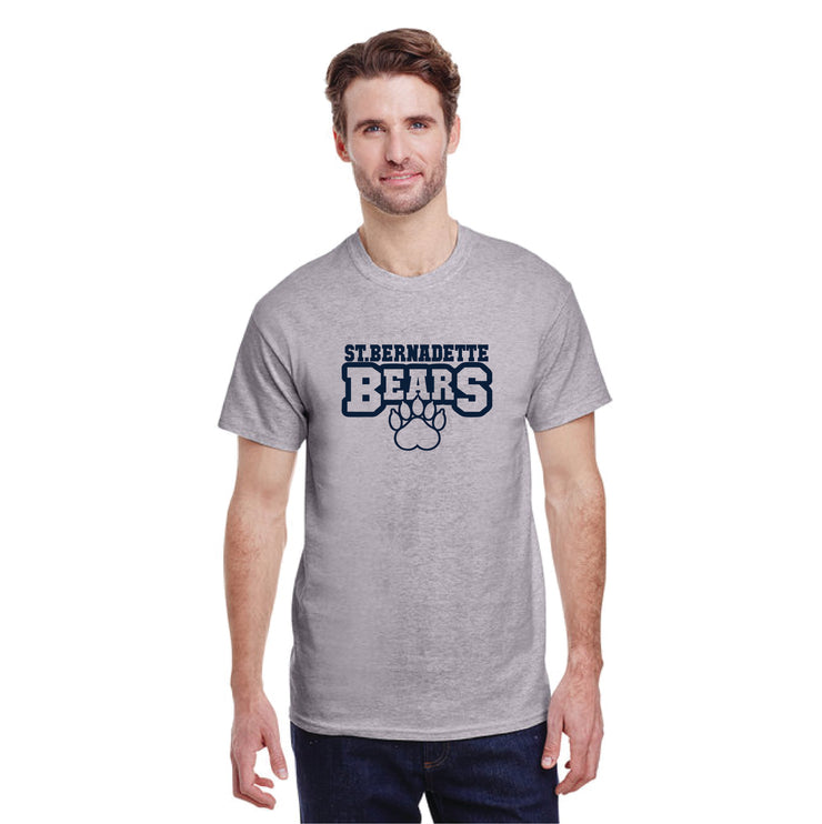 ST. BERNADETTE SPIRITWEAR - BEARS PRINT - GILDAN COTTON TEE - ADULT