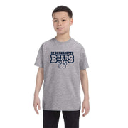 ST. BERNADETTE SPIRITWEAR - BEARS PRINT - GILDAN COTTON TEE - YOUTH