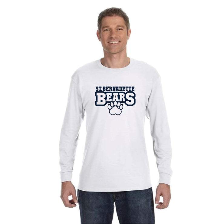 ST. BERNADETTE SPIRITWEAR - BEARS PRINT - GILDAN LONG SLEEVE - ADULT