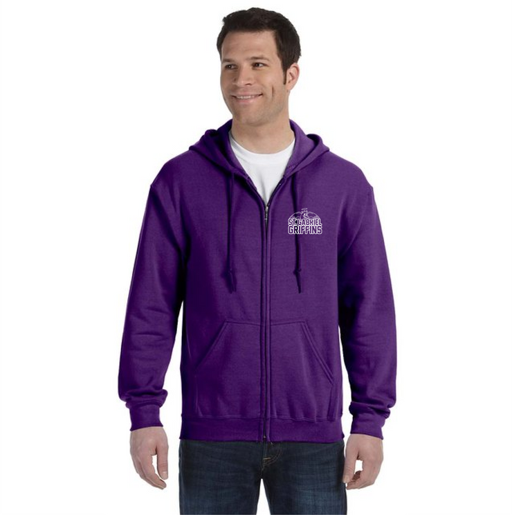 ST. GABRIEL SPIRITWEAR - GILDAN HEAVY BLEND ZIPPED HOODIE - ADULT