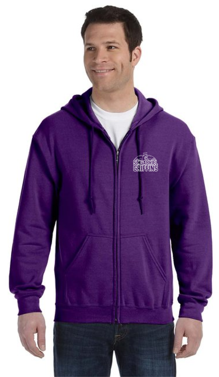 ST. GABRIEL SPIRITWEAR - GILDAN HEAVY BLEND ZIPPED HOODIE - ADULT