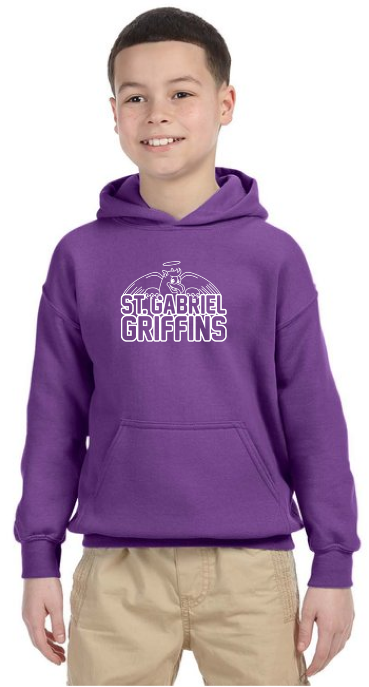 ST. GABRIEL SPIRITWEAR - GILDAN COTTON HOODIE - YOUTH