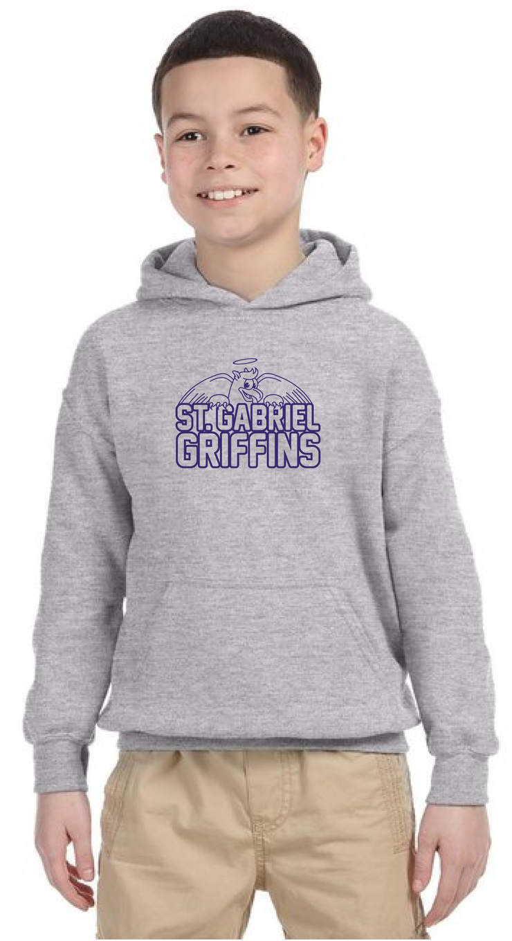 ST. GABRIEL SPIRITWEAR - YOUTH - GILDAN COTTON HOODIE