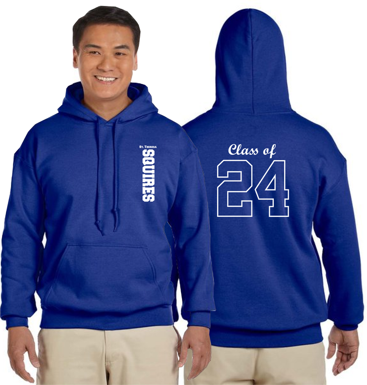 ST. THERESA GRAD WEAR - YOUTH & ADULT - GILDAN HEAVY BLEND HOODIE