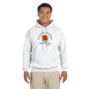 HILSON AVENUE SPIRITWEAR - 3 COLOUR LOGO - GILDAN COTTON HOODIE - ADULT