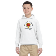 HILSON AVENUE SPIRITWEAR - 3 COLOUR LOGO - GILDAN COTTON HOODIE - YOUTH