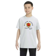 HILSON AVENUE SPIRITWEAR - 3 COLOUR LOGO - GILDAN COTTON TEE - YOUTH