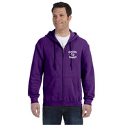 W.O. MITCHELL SPIRITWEAR - LEFT CHEST MAVRICKS PRINT - GILDAN HEAVY BLEND ZIPPED HOODIE - ADULT