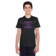 W.O. MITCHELL SPIRITWEAR - FULL FRONT MAVRICKS PRINT - TEAM 365 PERFORMANCE TEE - YOUTH