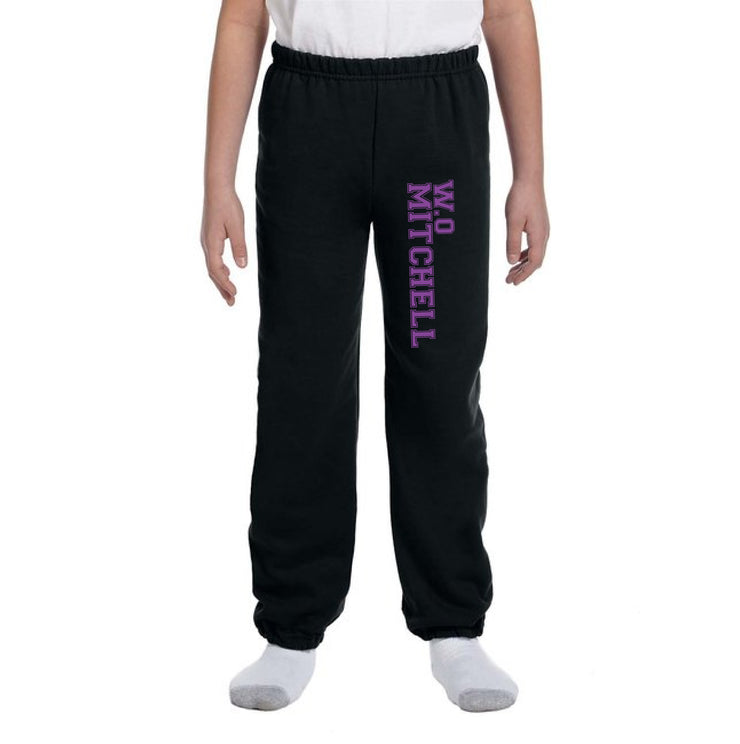 W.O. MITCHELL SPIRITWEAR - LEFT THIGH W.O MITCHELL PRINT - GILDAN SWEATPANTS - YOUTH
