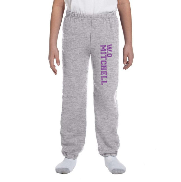 W.O. MITCHELL SPIRITWEAR - LEFT THIGH W.O MITCHELL PRINT - GILDAN SWEATPANTS - YOUTH