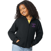 W.O. MITCHELL SPIRITWEAR - LEFT CHEST MAVRICKS PRINT - GILDAN HEAVY BLEND ZIPPED HOODIE - YOUTH