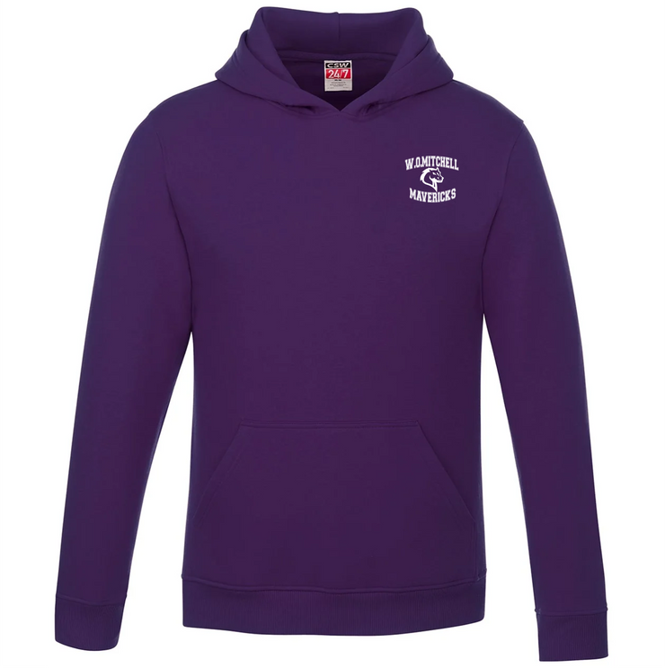 W.O. MITCHELL SPIRITWEAR - LEFT CHEST MAVRICKS PRINT - VAULT PULLOVER HOODIE - YOUTH