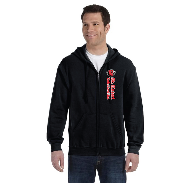 ST. KATERI SPIRITWEAR - GILDAN COTTON ZIPPED HOODIE - ADULT