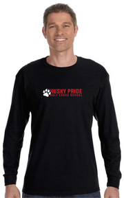 HOLY CROSS SPIRIT - HUSKY PRIDE - GILDAN COTTON LONGSLEEVE