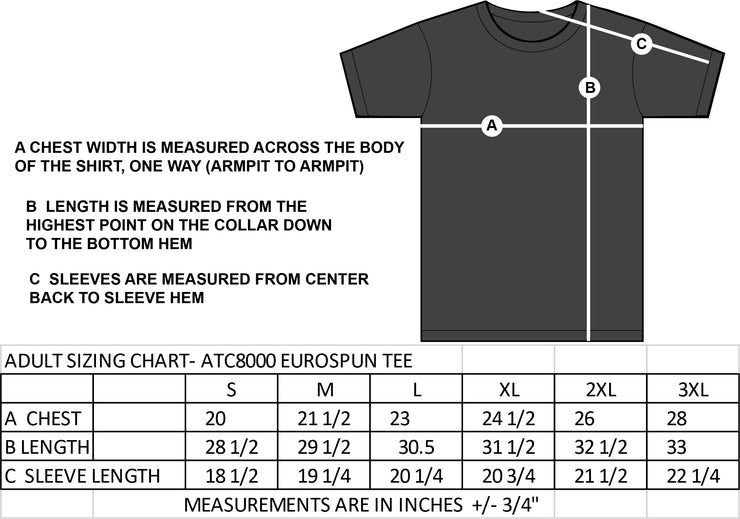 PRINCE OF PEACE STAFF- POP FULL FRONT- ATC RINGSPUN TEE