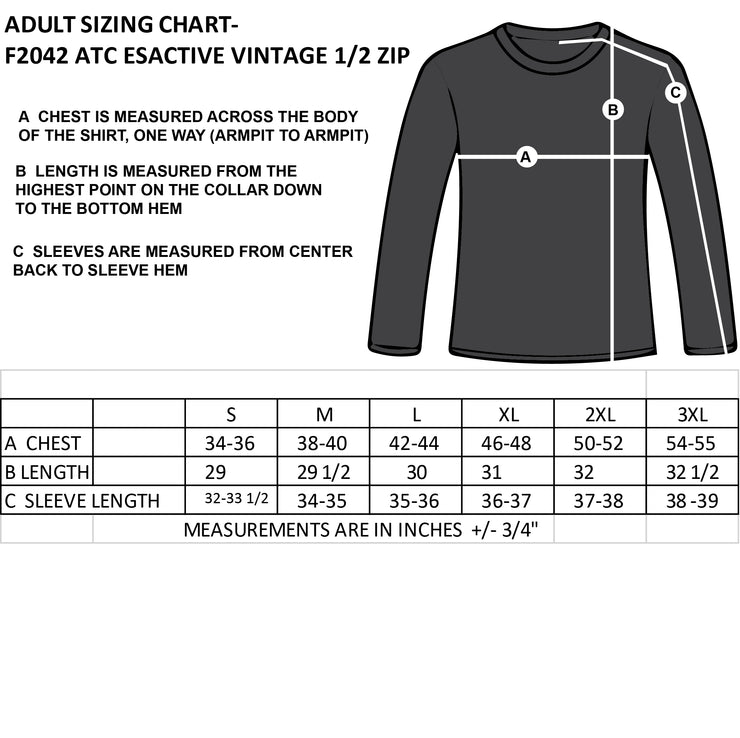 ST. CECILIA STAFFWEAR- ATC ESACTIVE VINTAGE 1/4 ZIP