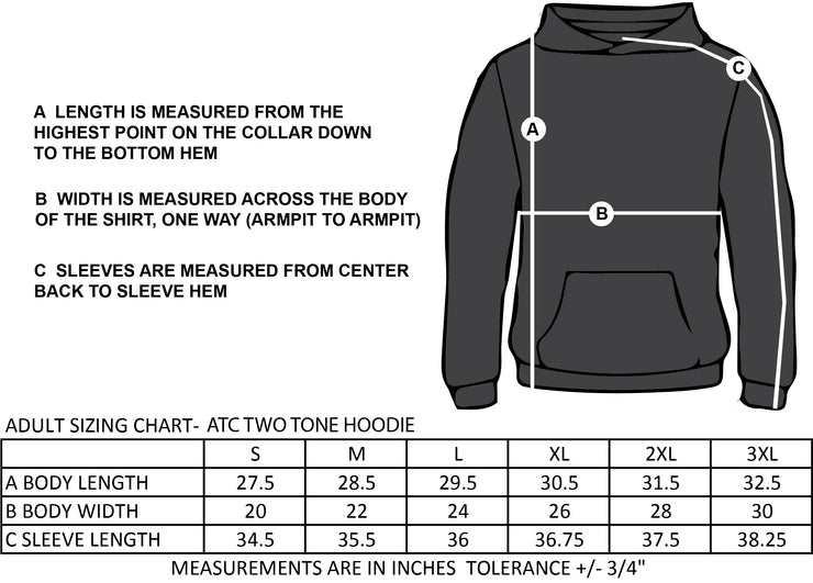 DIVINE INFANT SPIRITWEAR - TIGER CUB - ATC TWO TONE HOODIE - ADULT