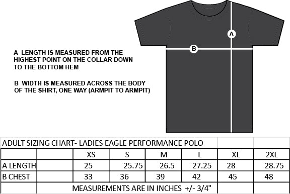 FALLINGBROOK STAFFWEAR - EAGLE PERFORMANCE POLO - LADIES