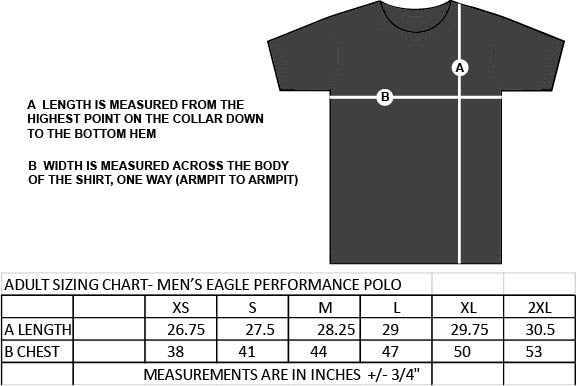 FALLINGBROOK STAFFWEAR - EAGLE PERFORMANCE POLO - MENS