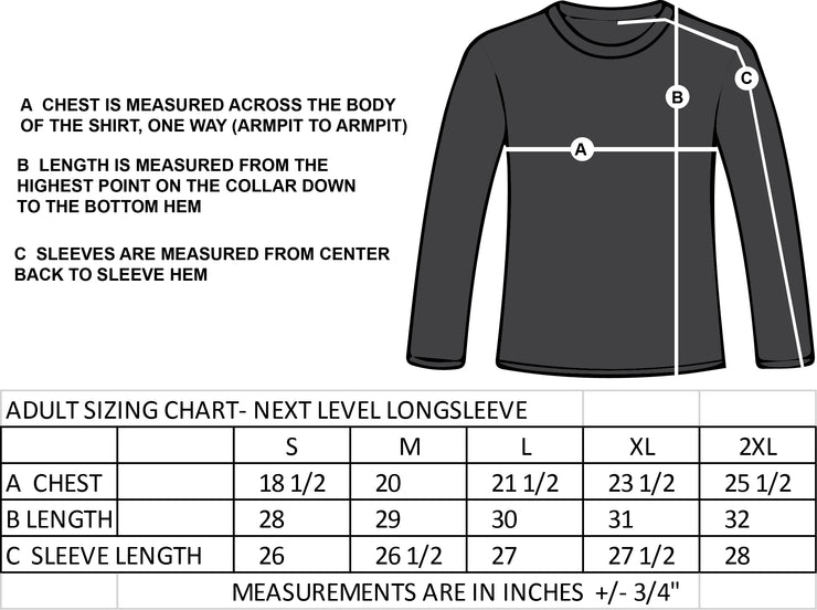 ST. BROTHER ANDRE STAFFWEAR - NEXT LEVEL LONGSLEEVE TEE - ADULT