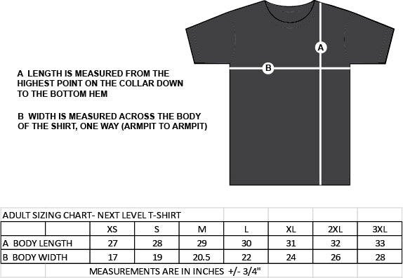 TERRY FOX STAFF- NEXT LEVEL RINGSPUN TEE