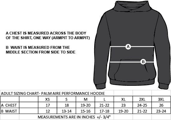 ST MICHAEL CATHOLIC HIGH SCHOOL MUSIC- PALM AIRE MOSITURE WICKING HOODIE- PRINT- STRAIGHT LOGO