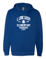 A. LORNE CASSIDY STAFF WEAR- INDEPENDENT TRADING CO. MIDWEIGHT HOODIE
