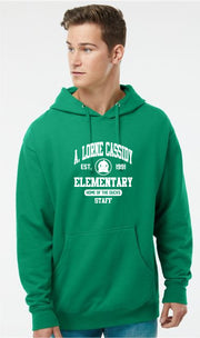 A. LORNE CASSIDY STAFF WEAR- INDEPENDENT TRADING CO. MIDWEIGHT HOODIE
