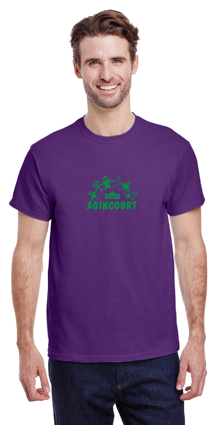 AGINCOURT ROAD PUBLIC SCHOOL SPIRITWEAR - ADULT GILDAN COTTON TEE - FULL LOGO