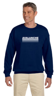 ASH SPIRITWEAR  - AVALANCHE LOGO - GILDAN COTTON FLEECE CREWNECK - ADULT